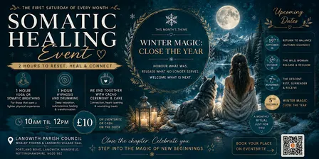 Yoga, Somatic Therapy and Hypnosis.— WINTER MAGIC: CLOSE THE YEAR