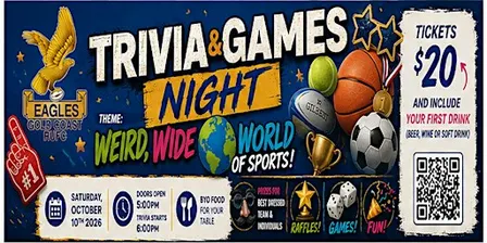 WEIRD, WIDE  WORLD OF SPORTS -  TRIVIA AND GAMES NIGHT