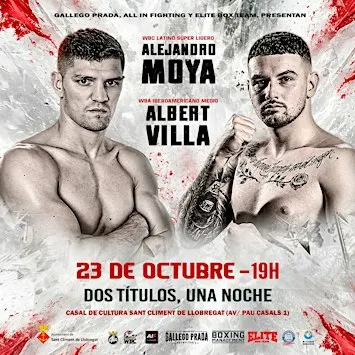 Noche de Boxeo en Sant Climent | Alejandro Moya & Albert Villa – Dos título