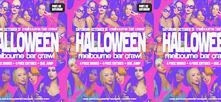 Halloween Bar Crawl  PT.02 → Melbourne 2026 → SATURDAY OCTOBER 31