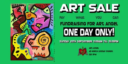 Art Sale: Pay-what-you-can, Fundraising for Art Angel