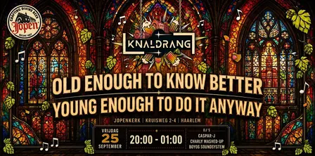 KNALDRANG @JOPENKERK 25 sept 2026