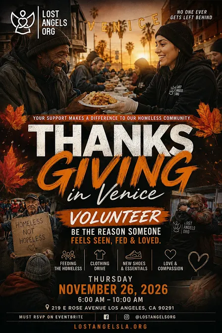 Thanksgiving in Venice  2026- Feed The Homeless