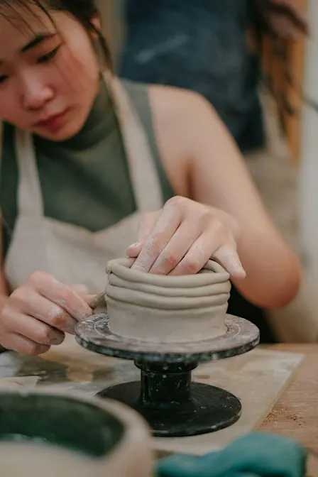 Naze pottery workshop - coil pots