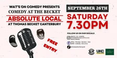 Comedy At The Becket! Absolute Local!