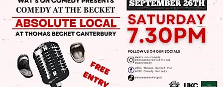 Comedy At The Becket! Absolute Local!