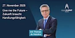 digitalSUMMIT Aachen 2026 mit Dr. Thomas de Maizière