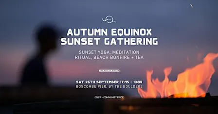 AUTUMN EQUINOX SUNSET BEACH GATHERING