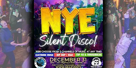 NEW YEARS EVE Silent Disco at Buffalo Iron Works! - 12/31/26 (NYE)