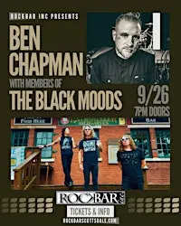 Ben Chapman with members of The Black Moods