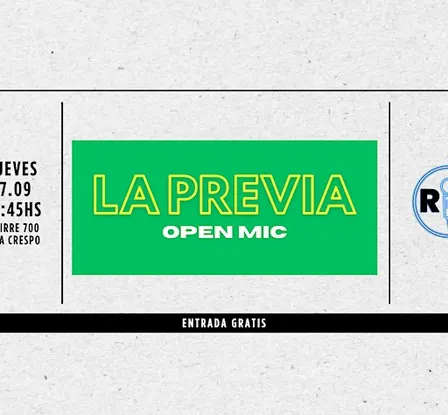 LA PREVIA | Open Mic de Stand Up