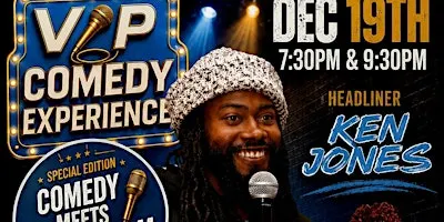 VIP COMEDY/POETRY WITH KEN JONES AND ANGEL WHITE SATURDAY DECEMBER 19TH