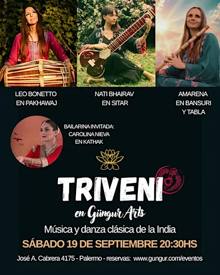 TRIVENI - Concierto de música y danza clásica de la India