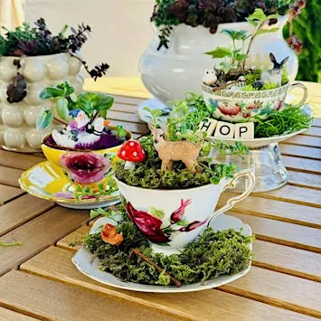 Create a Teacup Fairy Garden at Goods & Grace