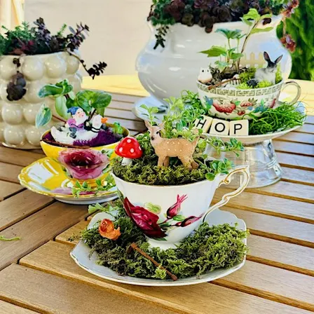 Create a Teacup Fairy Garden at Goods & Grace