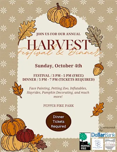 Harvest Festival and Dinner 2026