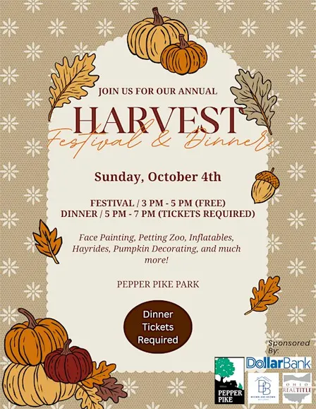Harvest Festival and Dinner 2026