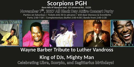 All Black Day Attire Concert Party