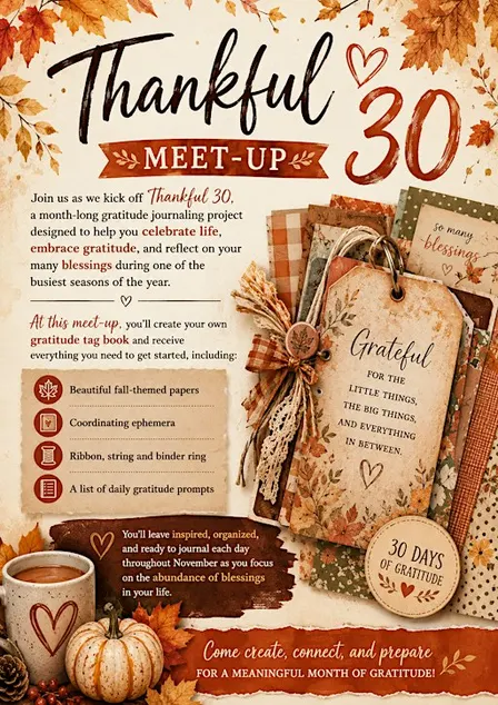 Thankful 30 Tag Book Meet Up