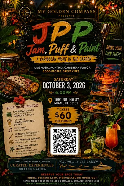 JPP Jam, Puff & Paint – A Caribbean Night in the Garden