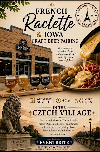 French Raclette & Iowa Craft Beer Pairing