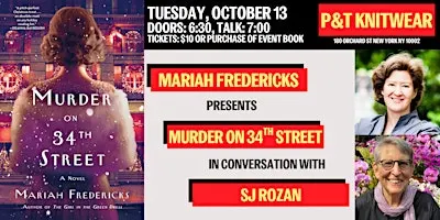 Mariah Fredericks presents Murder on 34th Street, with SJ Rozan