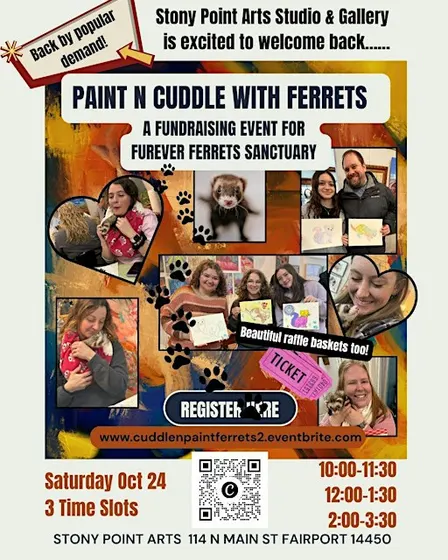 Cuddle-n- Paint with Ferrets!