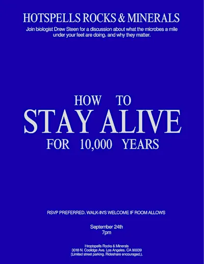 How to stay alive for 10,000 years.