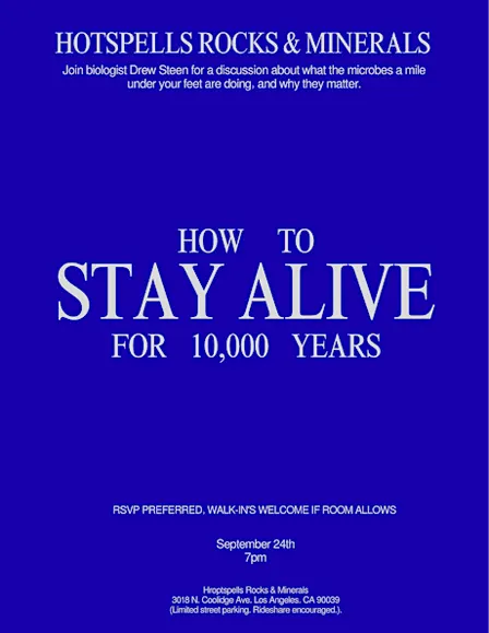 How to stay alive for 10,000 years.