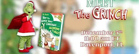 A Festive Meet & Greet with The Grinch at BAM Davenport, FL!