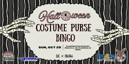 Halloween Costume Purse Bingo