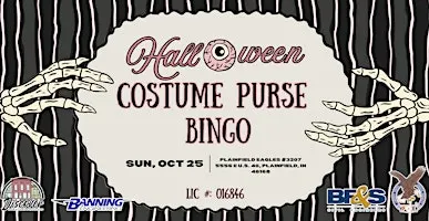 Halloween Costume Purse Bingo