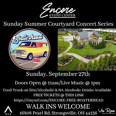 BOATERHEAD PERFORMS IN OUR COURTYARD SUNDAY SUMMER CONCERT SERIES