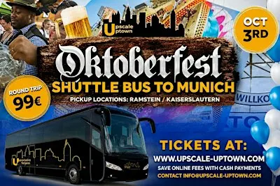 OKTOBERFEST MUNICH SHUTTLE BUS FROM RAMSTEIN - KAISERSLAUTERN