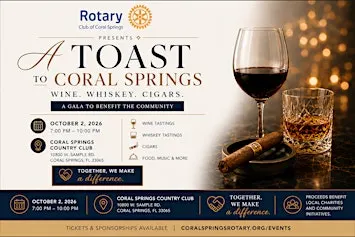 A Toast to Coral Springs