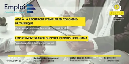 Info-session : Aide à la recherche d'emploi en Colombie-Britannique