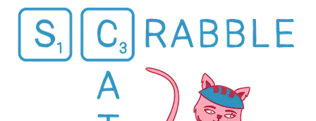Scrabble Cat #7 ⭐ The alley cat for 'Burgh word nerds
