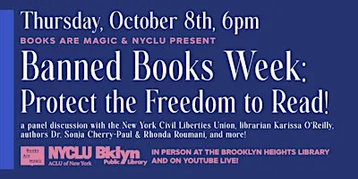 Offsite: Banned Books Week Panel: Protect the Freedom to Read!