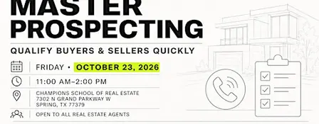 Master Prospecting: Qualify Buyers and Sellers Quickly! REALTOR'S FREE RSVP