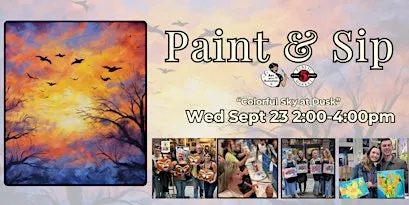 Paint & Sip in Eugene, Oregon “Colorful Sky at Dusk”