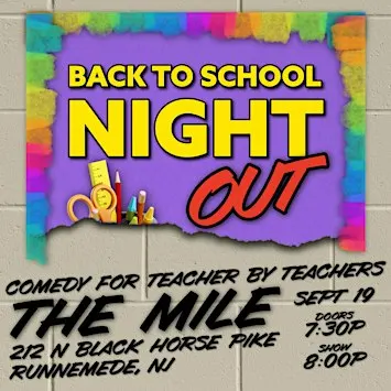 Back to School Night-Out Standup Comedy for Teachers