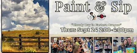 Paint & Sip in Eugene, Oregon “Cloudy Day in Eastern Oregon”