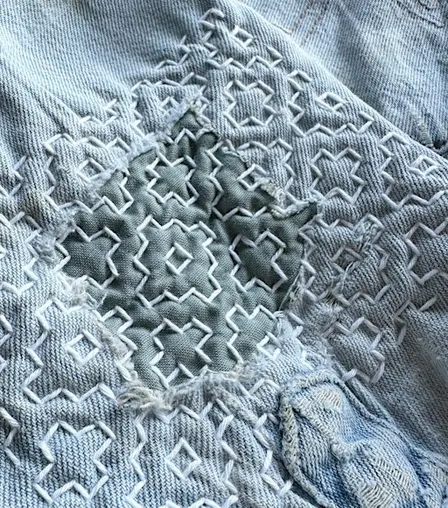 Sashiko Visible Mending - Smallwoods Workshops at Bandit