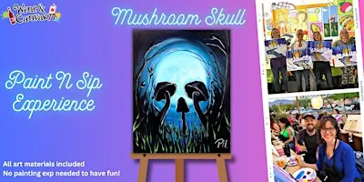 Mushroom Skull- Peppino's - Paint and Sip