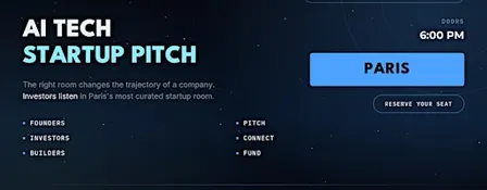 AI Startup Pitch & Investor Networking I Paris