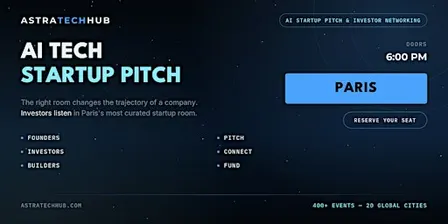AI Startup Pitch & Investor Networking I Paris
