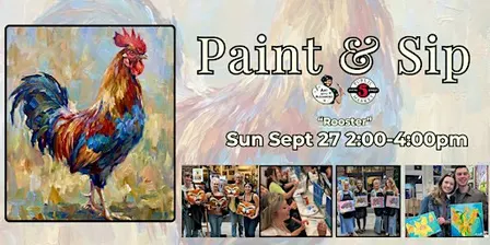Paint & Sip in Eugene, Oregon  “Rooster”