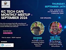 KC Tech Cafe - September Meetup