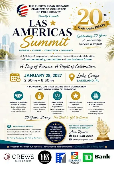 2027 LAS AMERICAS BUSINESS SUMMIT & 20th Yr. Anniversary