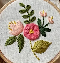 Flower Hand Embroidery - Smallwoods Workshops at Bandit